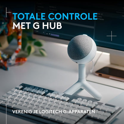 Logitech G Yeti Orb Microfono a Condensatore RGB per Gaming con LIGHTSYNC, Microfono USB per Streaming, Cardioide, Plug and Play USB per PC/Mac