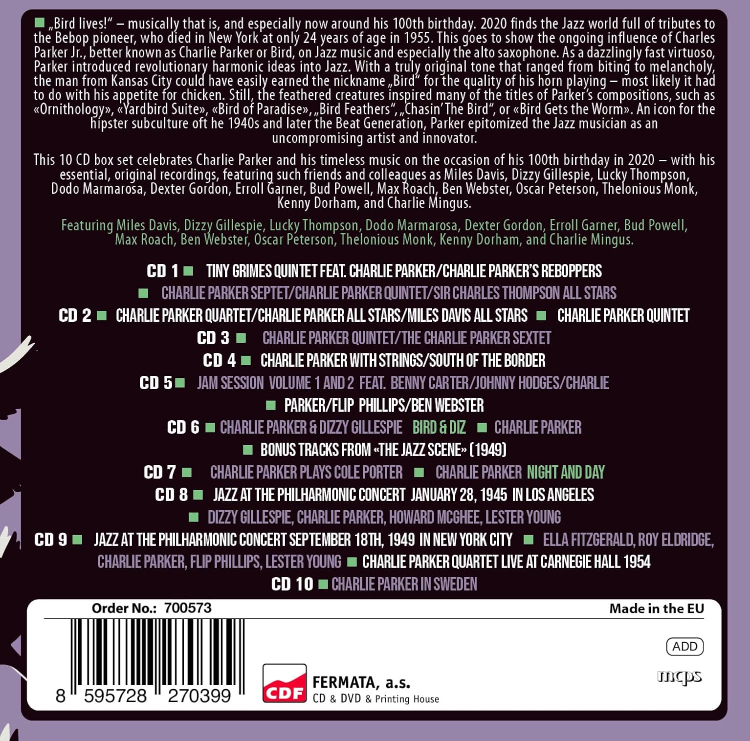 BIRD 100 - 100th Anniversary - Original Albums