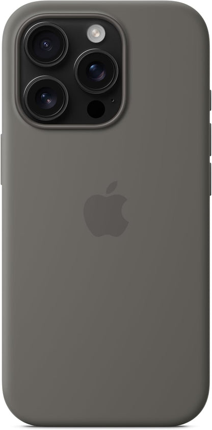 Apple - Back Cover For Mobile Phone - Magsafe Compatibility - Silicone - Stone Grey - For Iphone 16 Pro