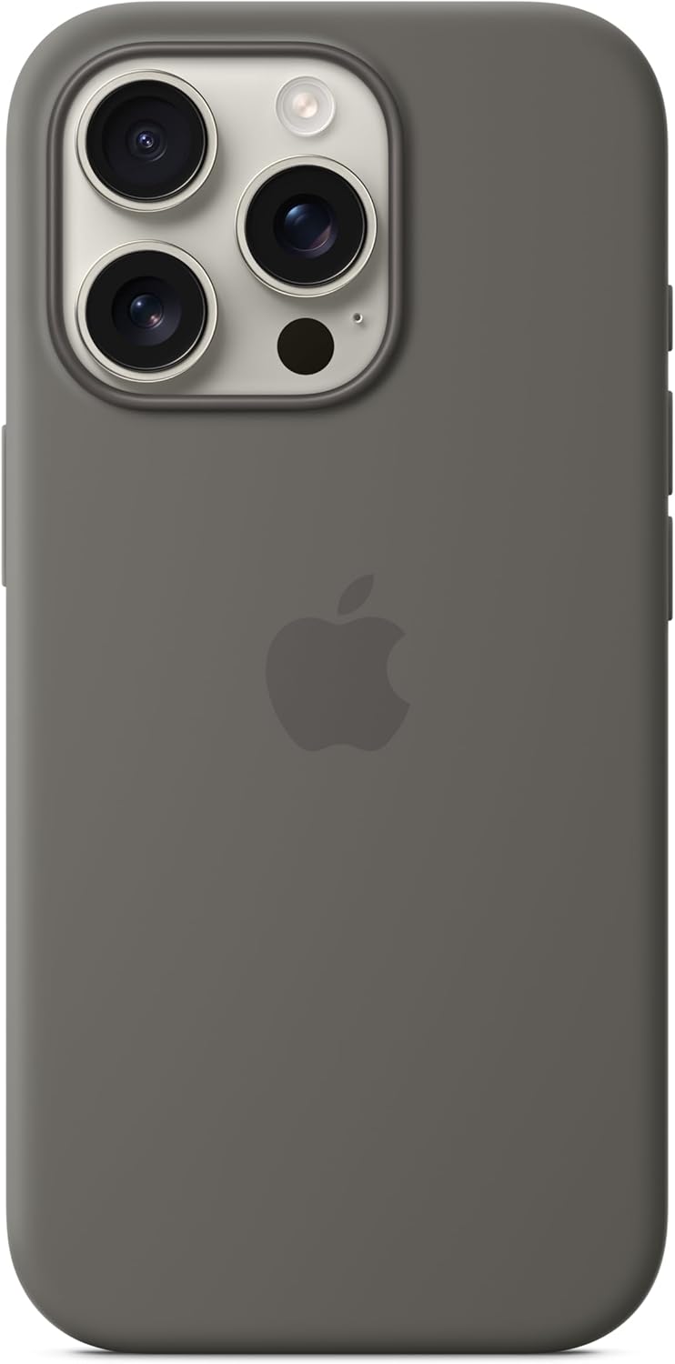 Apple - Back Cover For Mobile Phone - Magsafe Compatibility - Silicone - Stone Grey - For Iphone 16 Pro
