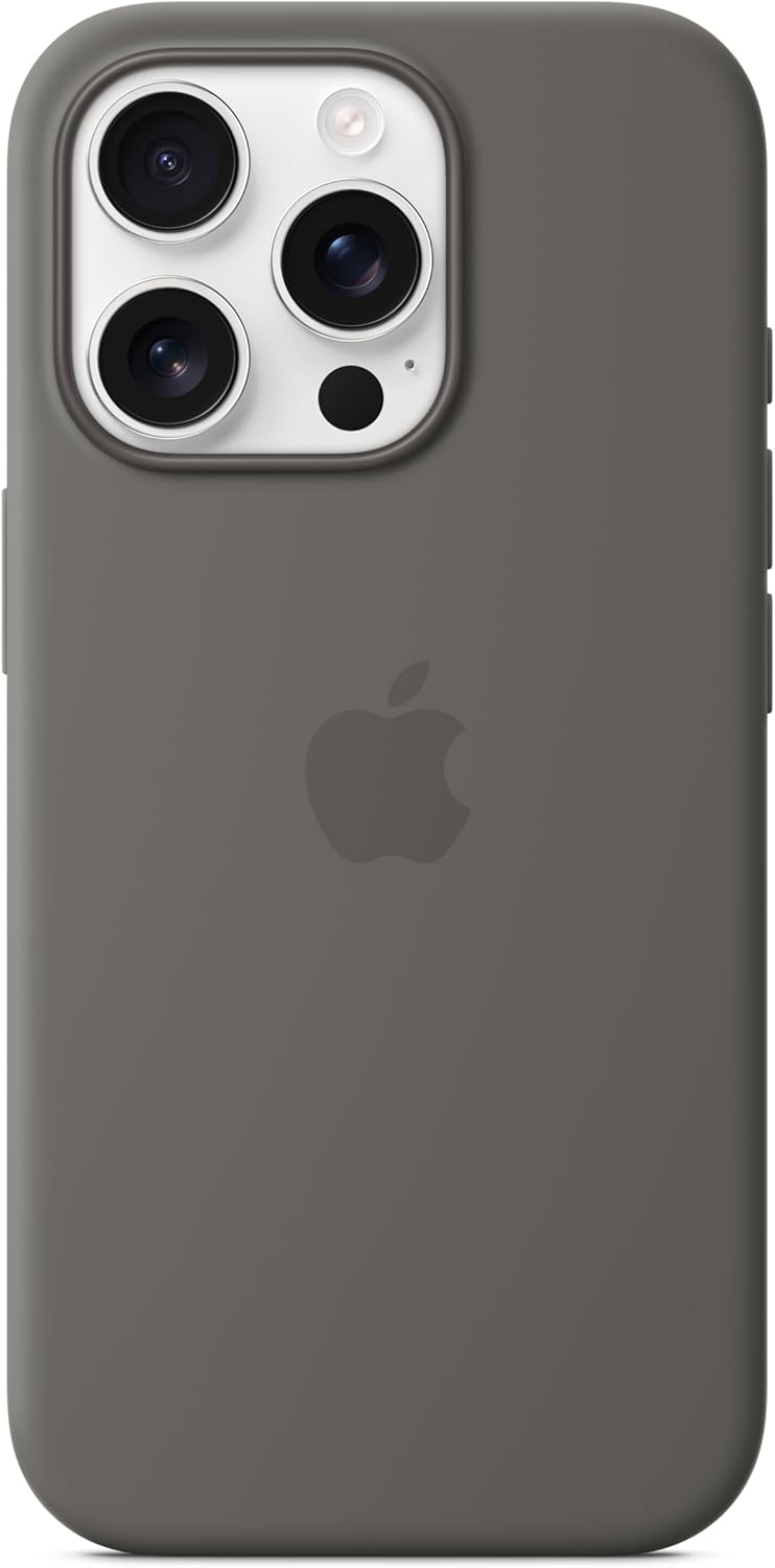 Apple - Back Cover For Mobile Phone - Magsafe Compatibility - Silicone - Stone Grey - For Iphone 16 Pro