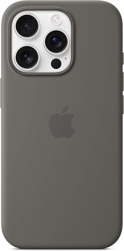 Apple - Back Cover For Mobile Phone - Magsafe Compatibility - Silicone - Stone Grey - For Iphone 16 Pro