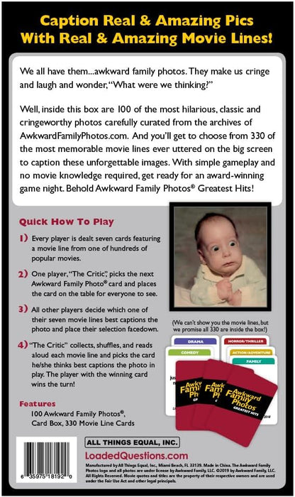 (Greatest Hits) - All Things Equal, Inc. The Awkward Family Photos Movie Line Caption Game