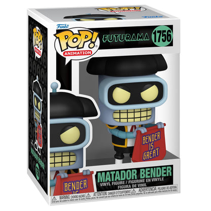 Funko POP! TV: Futurama - Bender - (Matador) - Collectable Vinyl Figure - Gift Idea - Official Merchandise - Toys for Kids & Adults - TV Fans - Model Figure for Collectors and Display