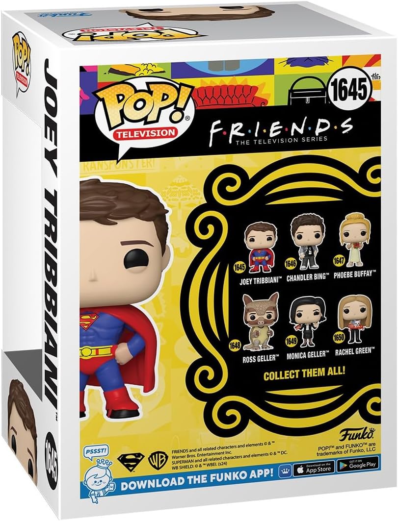 Funko POP! TV: Friends – Joey Tribbiani - Collectable Vinyl Figure - Gift Idea - Official Merchandise - Toys for Kids & Adults - TV Fans - Model Figure for Collectors and Display