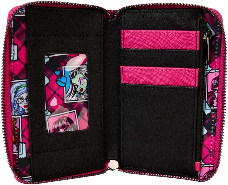 Loungefly Monster High Logo Zip Around Wallet, Multicolor, Zip Around Wallet