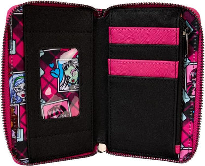 Loungefly Monster High Logo Zip Around Wallet, Multicolor, Zip Around Wallet