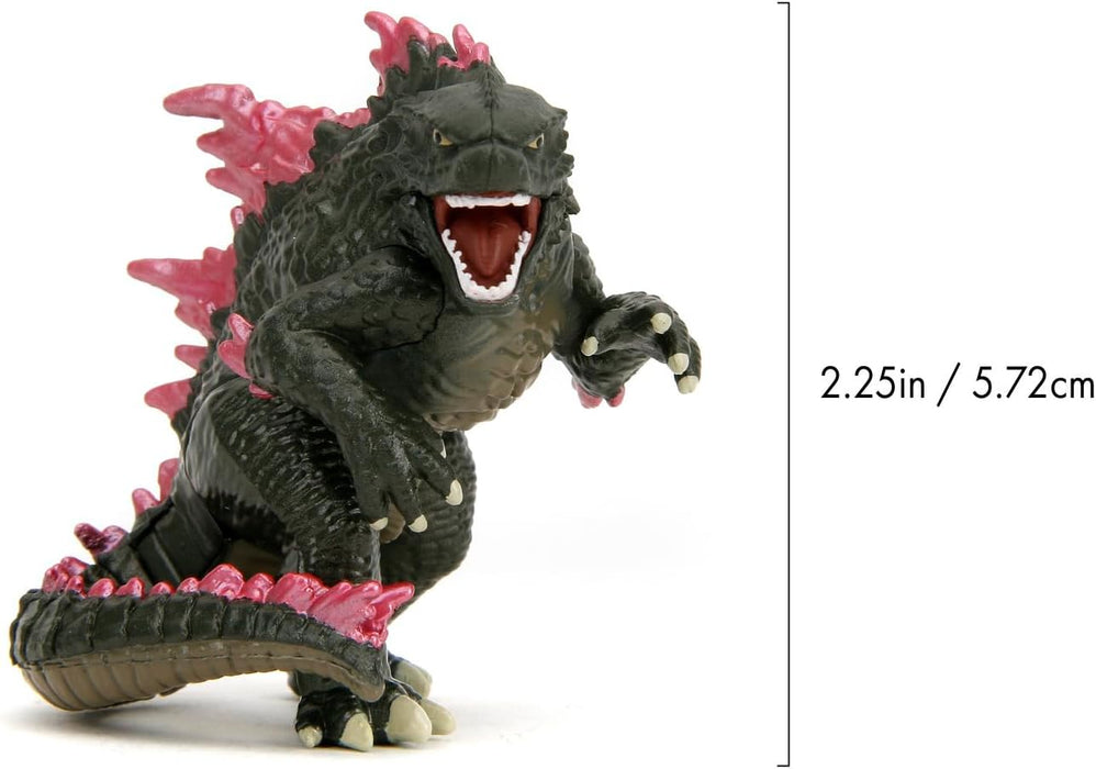Jada Godzilla Metal Wave 1 Pop Culture Collectible Figures 4 pack - Godzilla King Kong Shimo Skar - For Fans & Collectors Aged 8+ 6.5cm Each