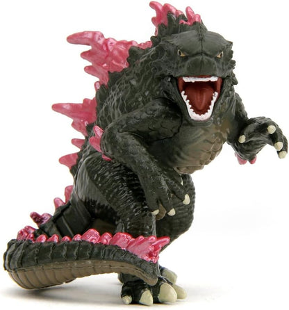 Jada Godzilla Metal Wave 1 Pop Culture Collectible Figures 4 pack - Godzilla King Kong Shimo Skar - For Fans & Collectors Aged 8+ 6.5cm Each