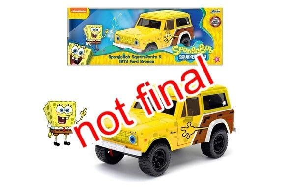 Jada Toys Sponge Bob 1973 Ford Bronco 1:24
