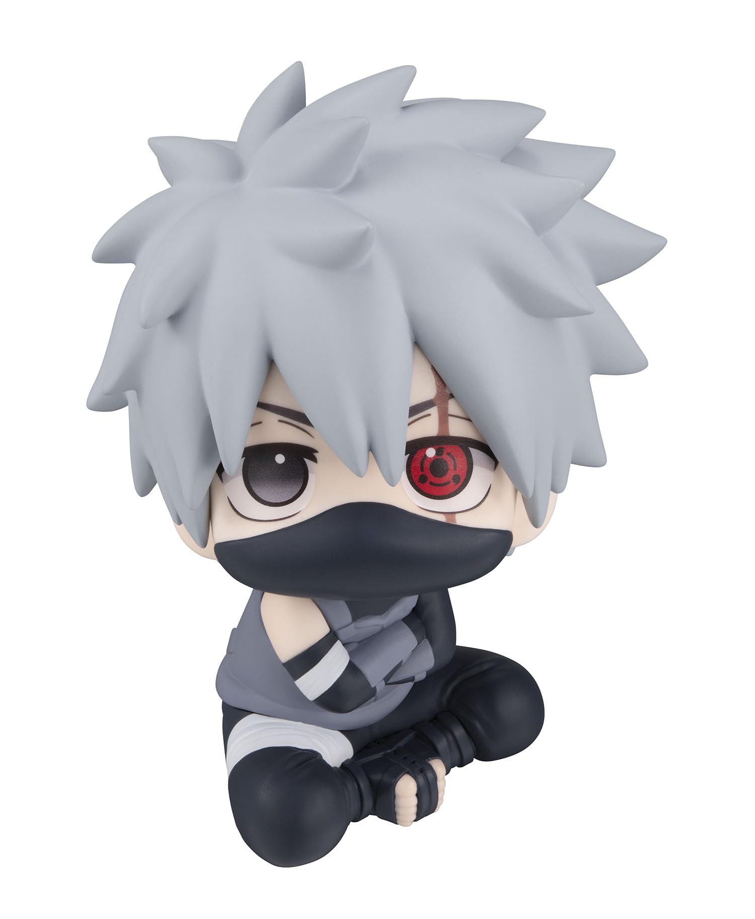 MegaHouse Rukappu Naruto Shippuden Hatake Kakashi Dark Part Version, Approx. 4.3 inches (110 mm), PVC Pre-painted Action Figure Kakashi Hatake Darkie Version