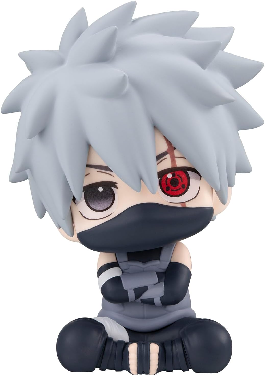 MegaHouse Rukappu Naruto Shippuden Hatake Kakashi Dark Part Version, Approx. 4.3 inches (110 mm), PVC Pre-painted Action Figure Kakashi Hatake Darkie Version