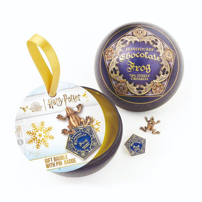 Harry Potter - Chocolate Frog Gift Bauble including Pin Badge