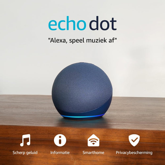 Amazon - Echo Dot (5Th Gen) Smart Speaker With Alexa - Blue