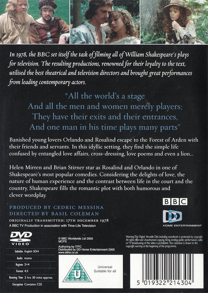 As You Like It - BBC Shakespeare Collection