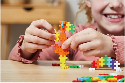 Plus-Plus 3976 Geniales Konstruktionsspielzeug, Regenbogen, Kreativ-Bausteine, Bausteineset für Kinder, 600 Teile