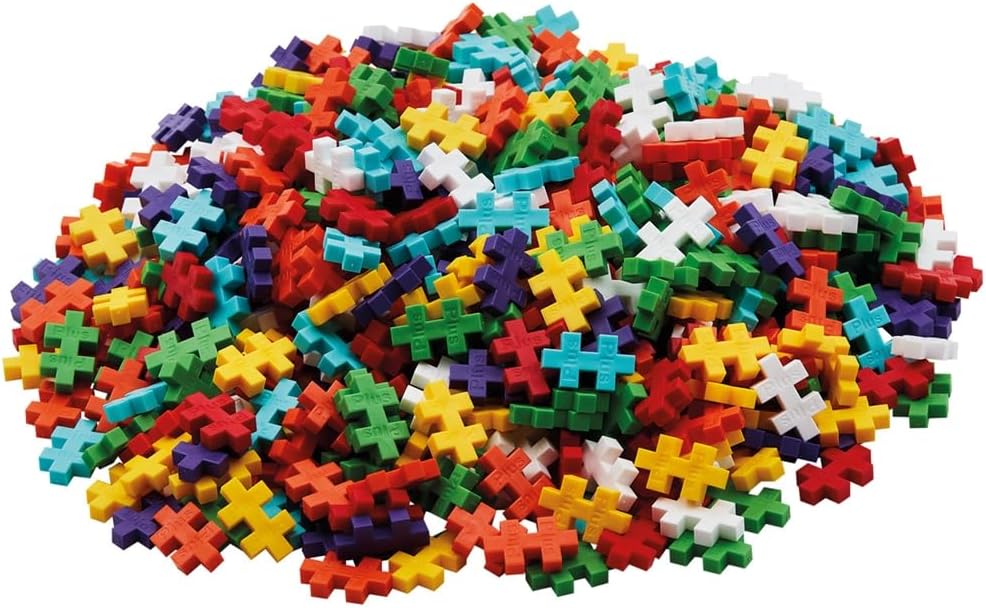 Plus-Plus 3976 Geniales Konstruktionsspielzeug, Regenbogen, Kreativ-Bausteine, Bausteineset für Kinder, 600 Teile