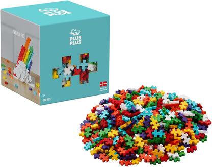 Plus-Plus 3976 Geniales Konstruktionsspielzeug, Regenbogen, Kreativ-Bausteine, Bausteineset für Kinder, 600 Teile