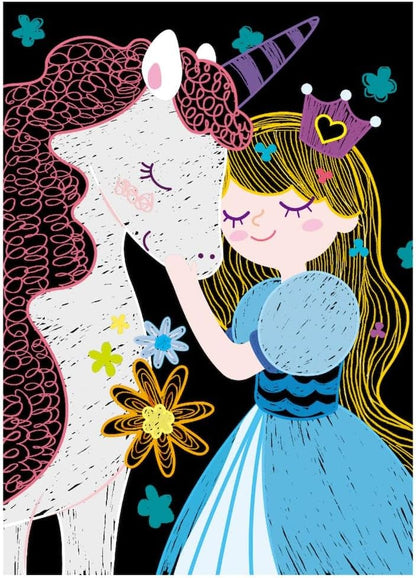 Avenir Mini Scratch Boek - Prinses