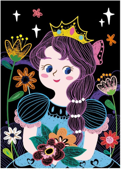 Avenir Mini Scratch Boek - Prinses