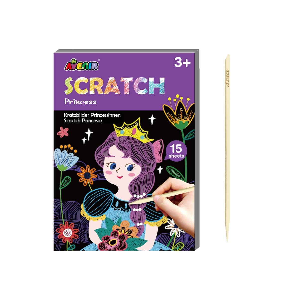 Avenir Mini Scratch Boek - Prinses