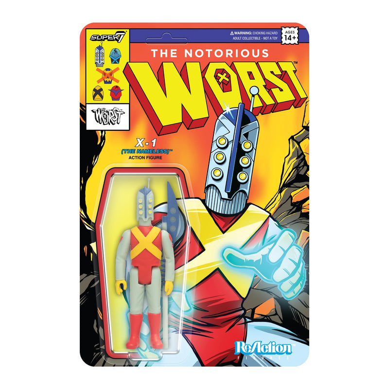 Super7 The Worst Reaction Figures Wave 05 (Mutant Team) - X1 (The Nameless) Action Figure