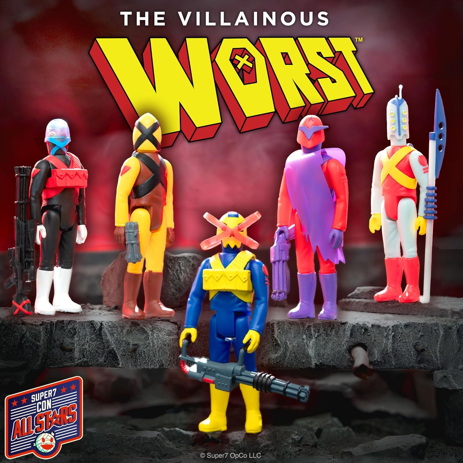 Super7 The Worst Reaction Figures Wave 05 (Mutant Team) - X3 (The Enigma) Action Figure