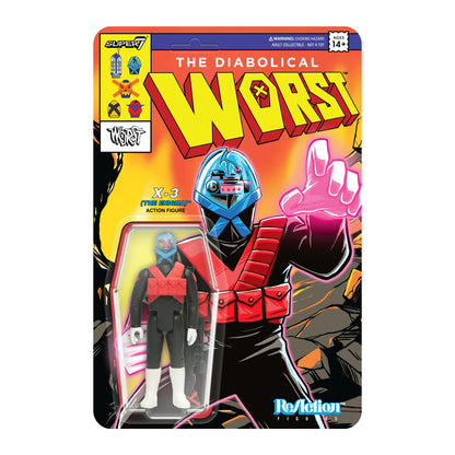 Super7 The Worst Reaction Figures Wave 05 (Mutant Team) - X3 (The Enigma) Action Figure