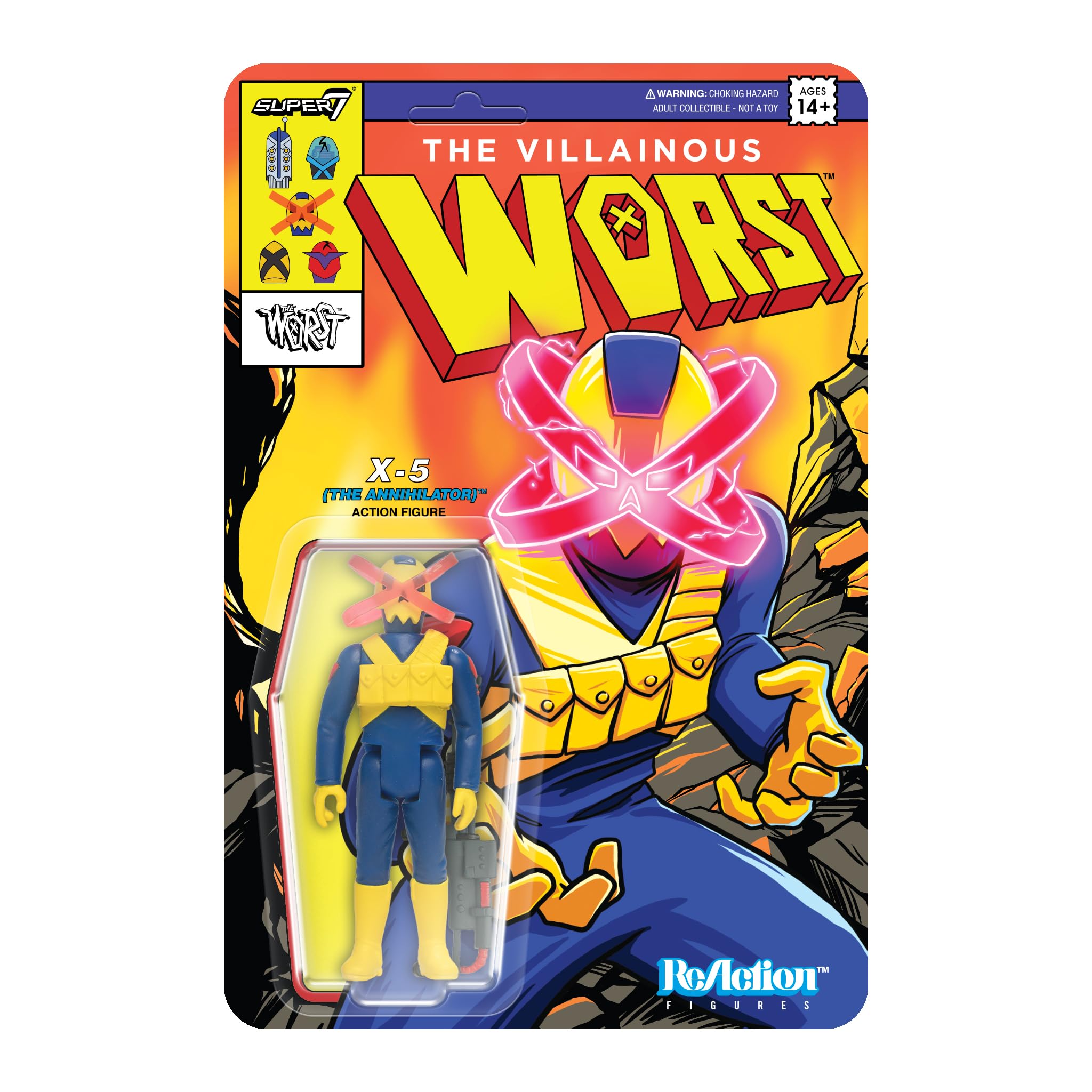 Super7 The Worst Reaction Figures Wave 05 (Mutant Team) - X5 (The Annihilator) Action Figure