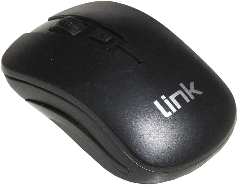LINK, MOUSE WIRELESS 3 TASTI NERO RICEVITORE USB 1000 DPI