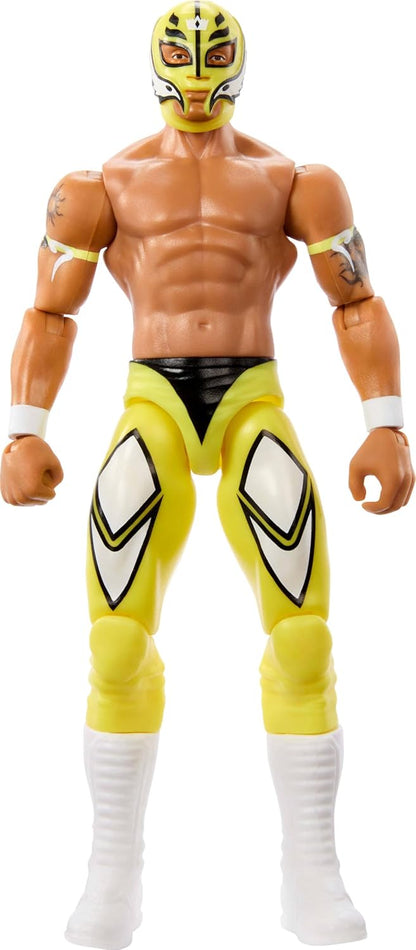 Mattel WWE Action Figure, 6-inch Collectible Rey Mysterio with 10 Articulation Points & Life-Like Look