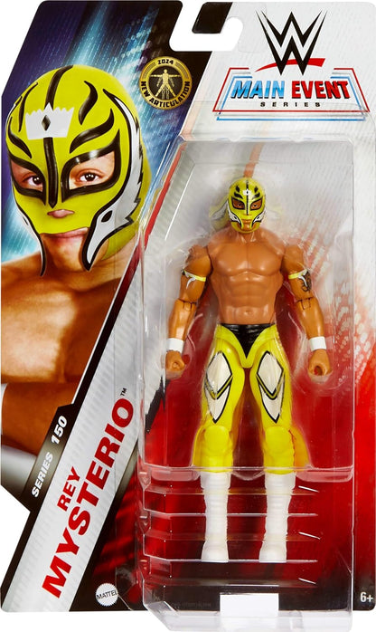 Mattel WWE Action Figure, 6-inch Collectible Rey Mysterio with 10 Articulation Points & Life-Like Look