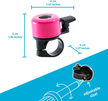 Crazy Safety - Bicycle Bell For Kids And Adults - Pink - Unisize