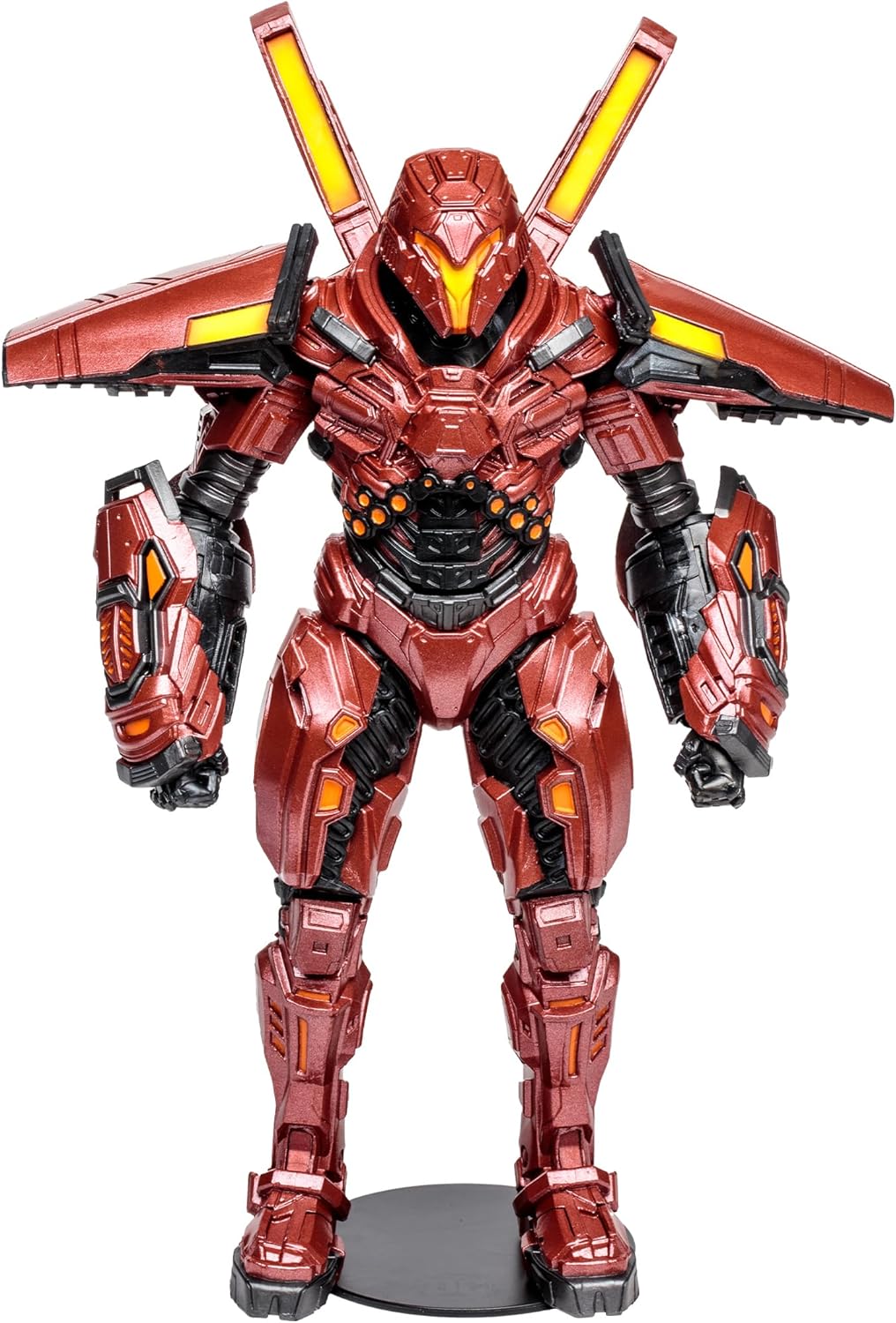McFarlane Toys DC Blue Beetle Movie Megafig - Carapax Action Figure - Large-Scale Figure with Ultra Articulation - Bionically Enhanced Lieutenant from the Blue Beetle Movie - Collectible Art Card