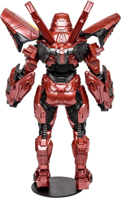 McFarlane Toys DC Blue Beetle Movie Megafig - Carapax Action Figure - Large-Scale Figure with Ultra Articulation - Bionically Enhanced Lieutenant from the Blue Beetle Movie - Collectible Art Card