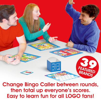 Drumond Park Logo Bingo Game - The Classic Logo Game of Brands You Know and Love in Bingo Format - 2-4 Player Family Games for Kids and Adults, Suitable for Ages 12 Years Old Plus