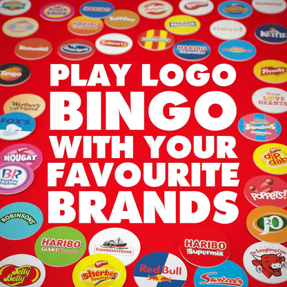 Drumond Park Logo Bingo Game - The Classic Logo Game of Brands You Know and Love in Bingo Format - 2-4 Player Family Games for Kids and Adults, Suitable for Ages 12 Years Old Plus