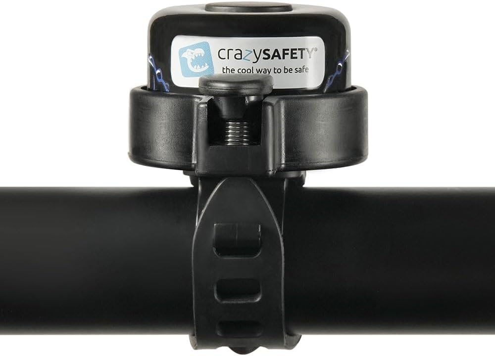 Crazy Safety Animal Hai Fietsbel voor kinderen, weerbestendige fietsbel voor fietsen en loopfiets, eenvoudige bediening, rechts- of linkshandig, fietsbel voor kinderen