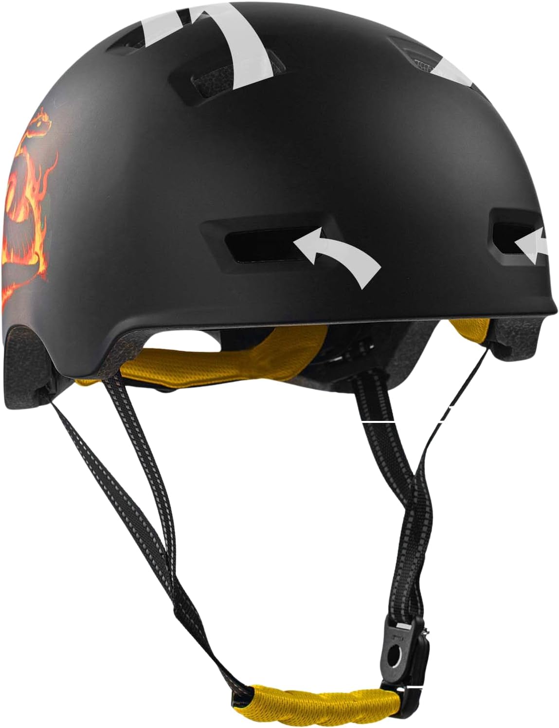 Crazy Safety - Orange Snake Bicycle And Skater Helmet - Orange - L (57-61Cm)