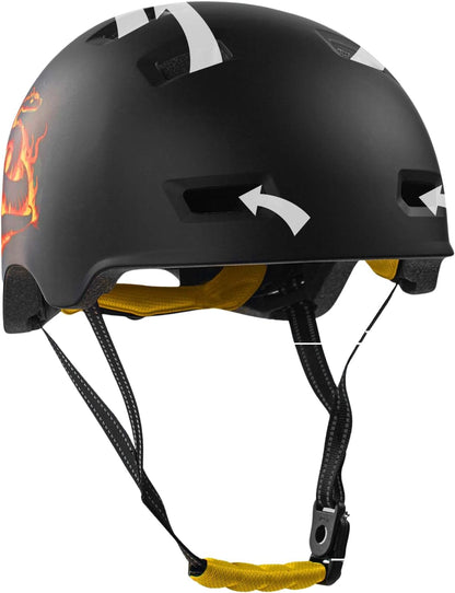 Crazy Safety - Orange Snake Bicycle And Skater Helmet - Orange - L (57-61Cm)