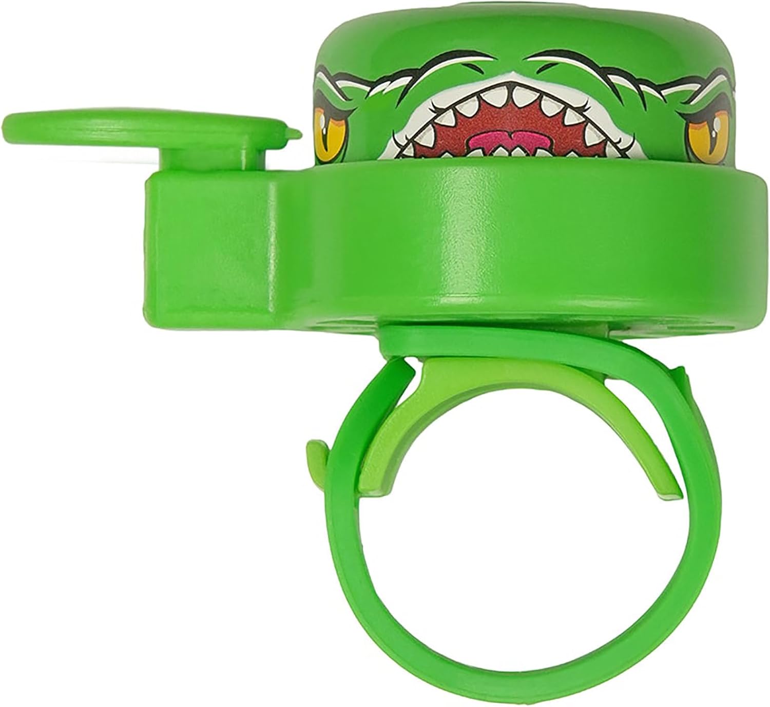 Crazy Safety Animal Pink Shark Kids Bike Bell | Weatherproof bicycle bell loud for cycling and balance bike Easy handling | Right or left handed | Bicycle bell for children