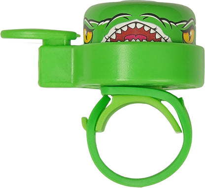 Crazy Safety Animal Pink Shark Kids Bike Bell | Weatherproof bicycle bell loud for cycling and balance bike Easy handling | Right or left handed | Bicycle bell for children