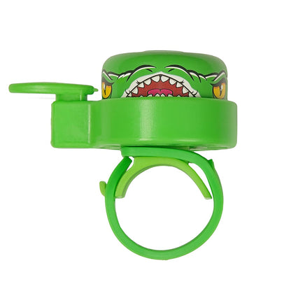Crazy Safety Animal Pink Shark Kids Bike Bell | Weatherproof bicycle bell loud for cycling and balance bike Easy handling | Right or left handed | Bicycle bell for children