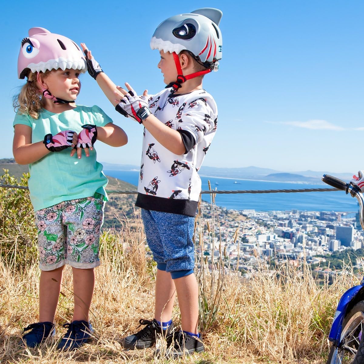 Crazy Safety Green Chameleon Childrens Bike Helmet | Cycle helmet for children aged 2-7 years for bikes, skateboards, balance bikes, scooters, skates Lightweight and adjustable animal helmet