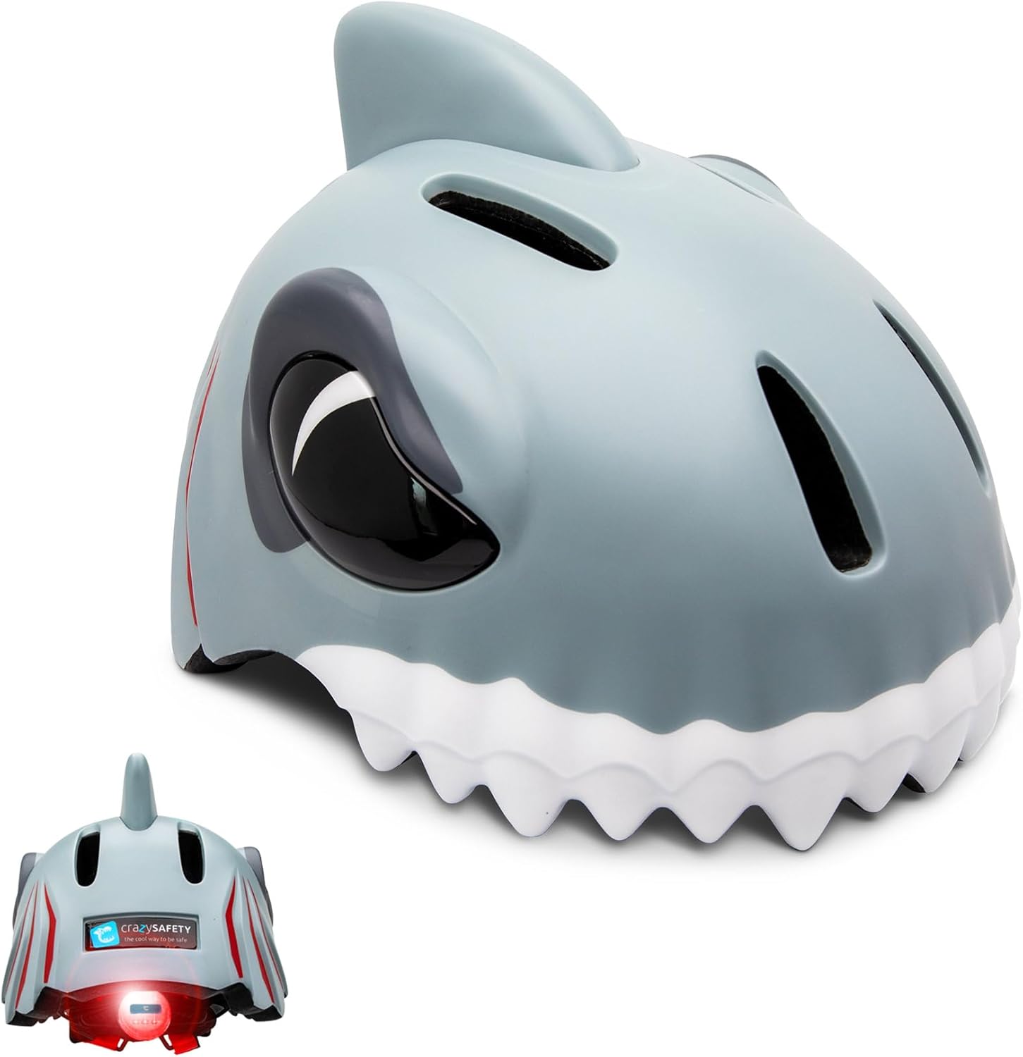 Crazy Safety Green Chameleon Childrens Bike Helmet | Cycle helmet for children aged 2-7 years for bikes, skateboards, balance bikes, scooters, skates Lightweight and adjustable animal helmet