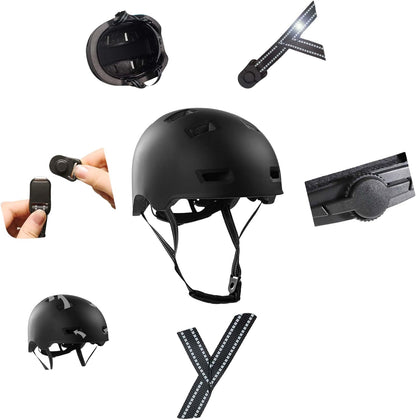 Crazy Safety - All Black Helmet - L (57-61Cm)