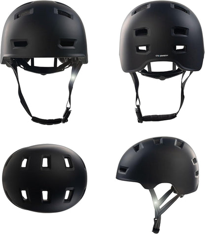 Crazy Safety - All Black Helmet - L (57-61Cm)