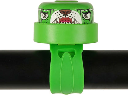 Crazy Safety - Green Tiger Bicycle Bell For Kids - Green - Unisize