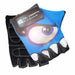Crazy Safety - Kids Bike Gloves With Reflective Eyes, Padded Palms - Blue - Size S