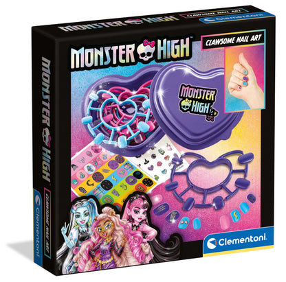 Clementoni Monster High Dark Nail Art, for Kids, 6 Years Plus, Multi-Coloured - 50880